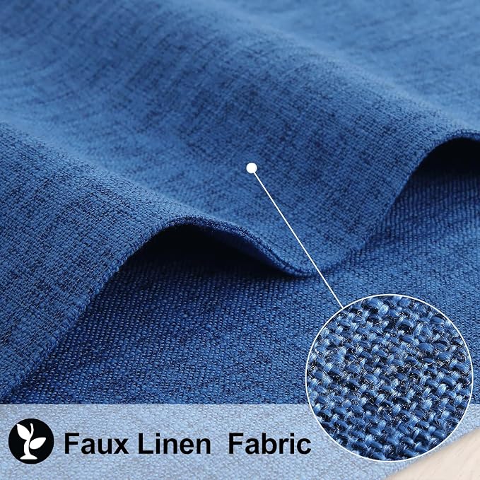 Faux Cotton Linen Placemats Set of 4, Cloth Washable Farmhouse Dining Table Mats - Image 2