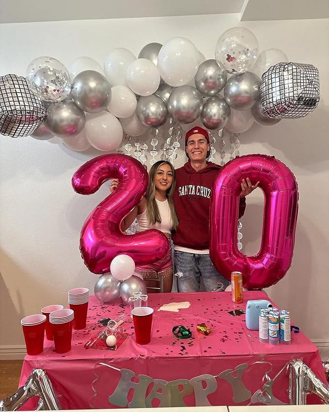Hot Pink Number 2 Balloon 40 Inch - Image 3