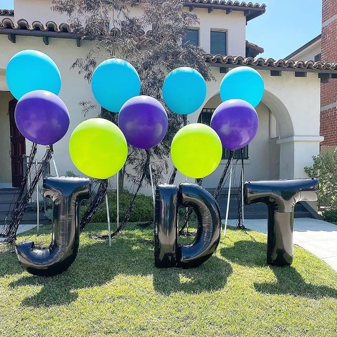 Black Letter D Balloons, D Balloon 40 Inch D Balloon Letter - Image 4