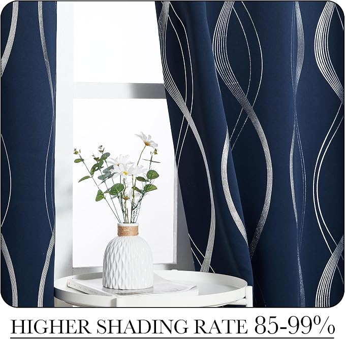 NICETOWN Sliding Door Curtains Extra Long Blackout Drapes - Image 4