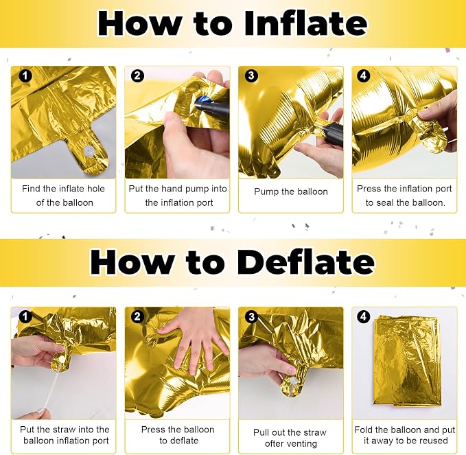Gold Letter Balloons, 40 Inch Mylar Custom Alphabet Name Balloons - Image 7