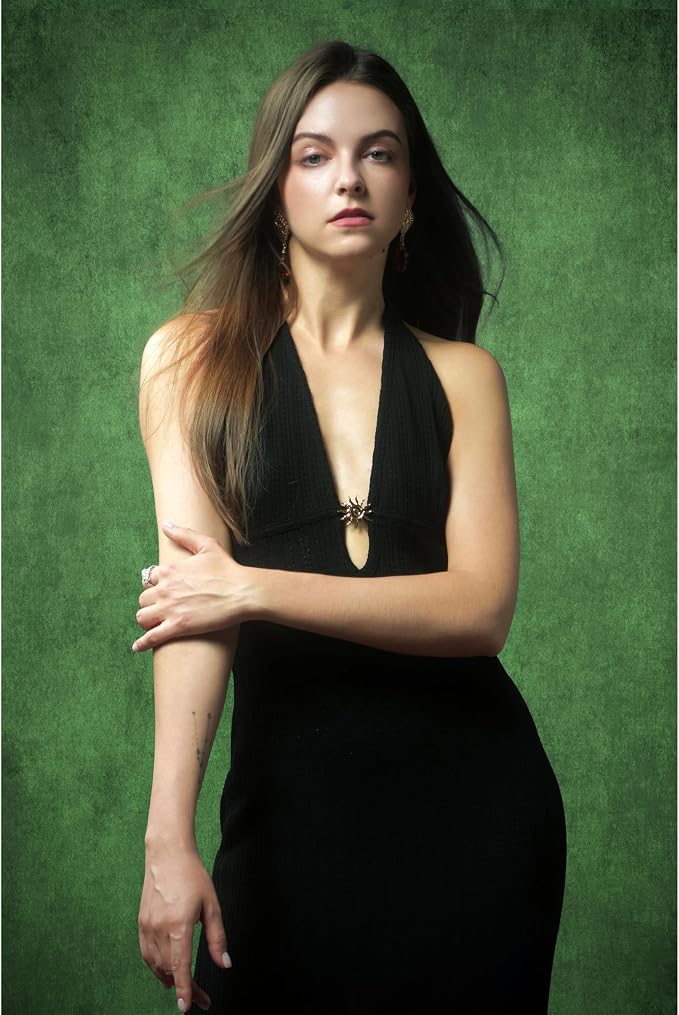 UrcTepics 8×10 ft Green Fabric Photo Backdrops, Classic Abstract Texture - Image 3