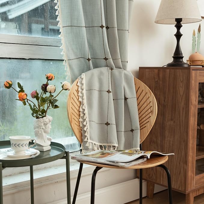 Sutuo Home Boho Curtains for Living Room Bedroom Office, Bohemian Drape Light - Image 7