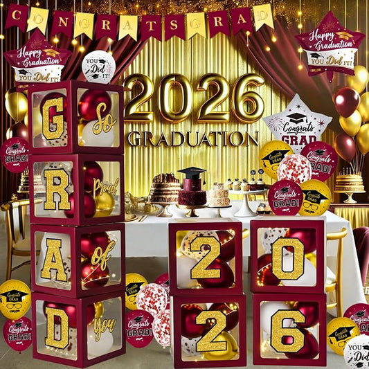 Graduation Decorations Class of 2026 by QIYANPAX