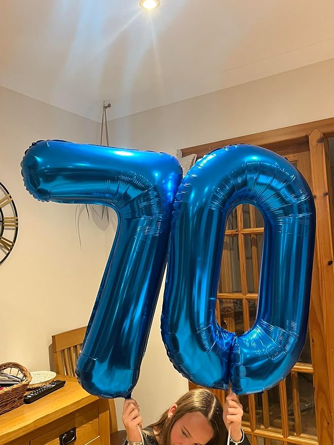 Navy Blue 0 Balloon - Image 8