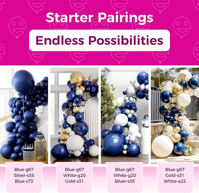 Bezente Navy Blue Latex Party Balloons 150 Pack 5 inch | Dark Blue Helium Matte - Image 4