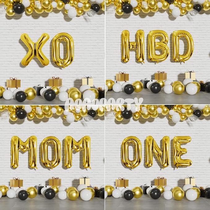 Letter Balloons Gold 40 Inch K Large Giant Big Foil Mylar Balloon | - Image 6