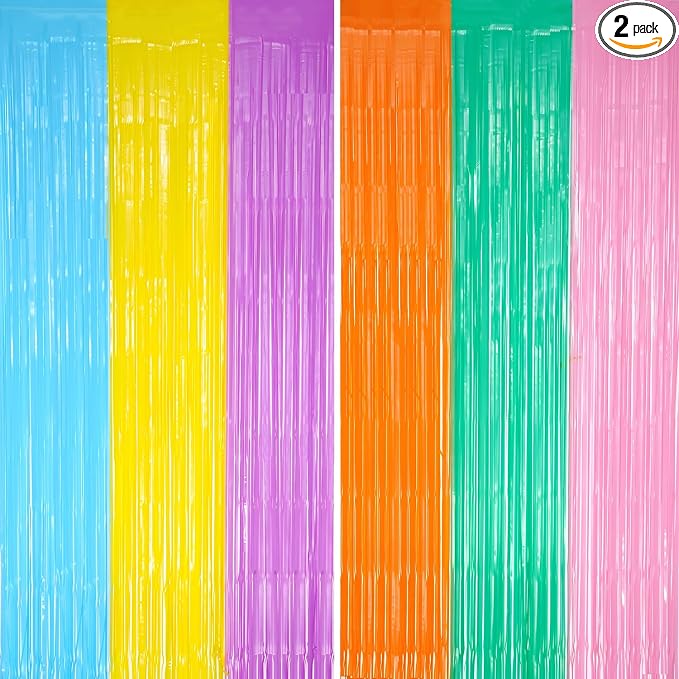 DECOCKRAT 2 Pack Foil Fringe Backdrop by DECOCKRAT