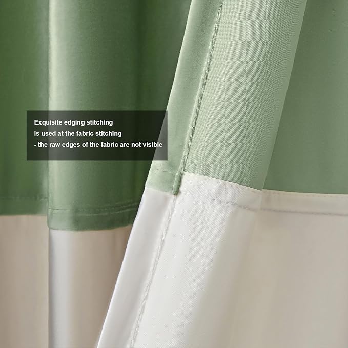 BULBUL Luxury Two Tone Velvet Curtains 96 inch - Image 3