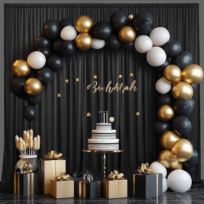 20×14ft Wrinkle Free Black Backdrop Curtain - Image 6