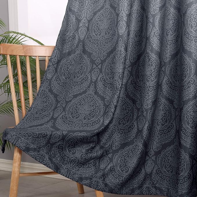 DWCN Extra Wide Ombre Blackout Curtains - Image 2