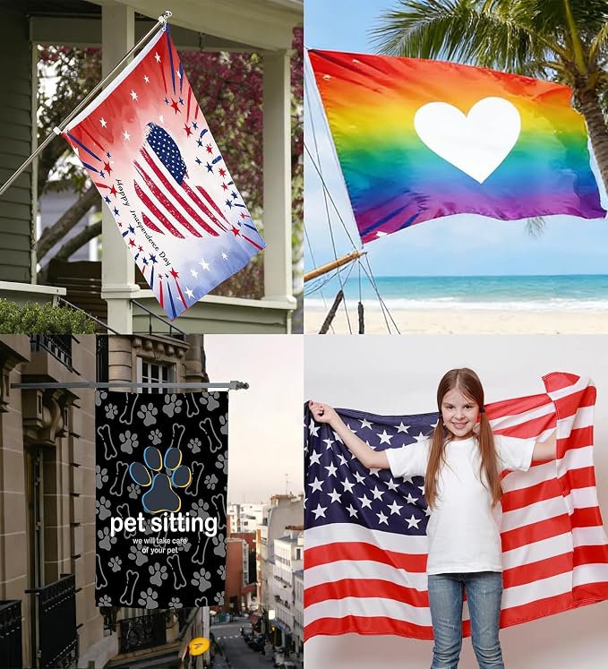 Custom Flag 5X8 Ft Custom Flags Add Your Text/Logo/Photo Personalized Funny Flag - Image 5