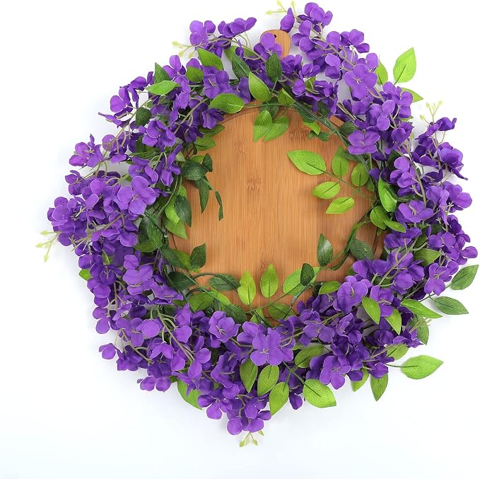 Findosom 5Pcs Total 36FT Wisteria Artificial Flowers Garland - Image 6