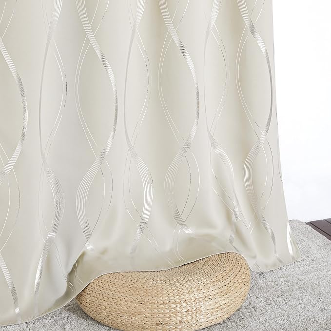 NICETOWN Bedroom Curtains Small Blackout Panels, 42 by 40 Inch, Window - Image 5