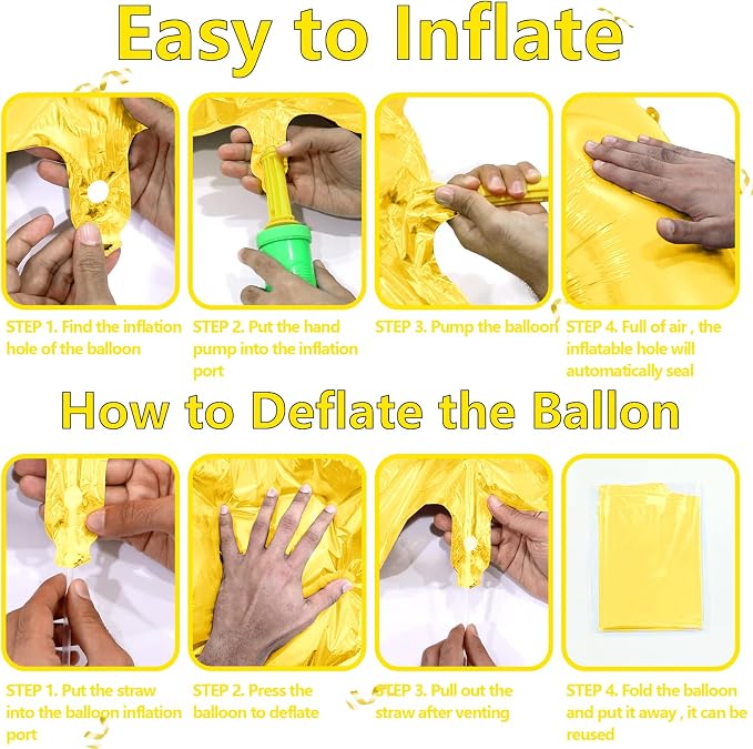 SINBEE Gold 40inch Number Balloon - Image 3
