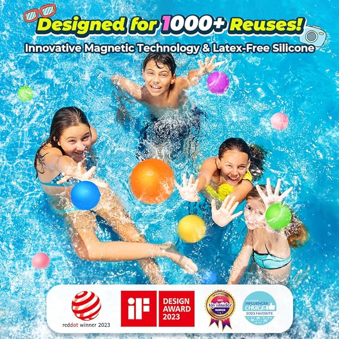 Reusable Water Balloons, Water Bombs Splash Ball, Magnetic Water Ball - Image 2
