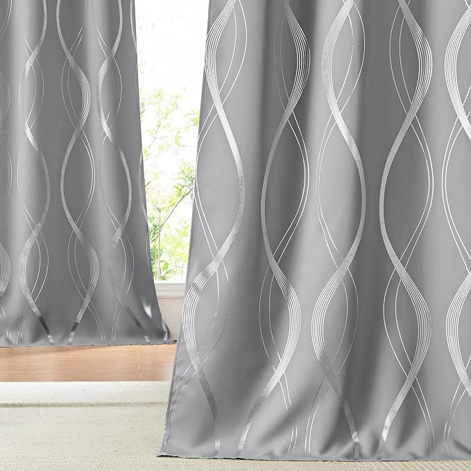 NICETOWN Living Room Curtains 102 inches Length 2 Panels Burg, Extra Long by NICETOWN