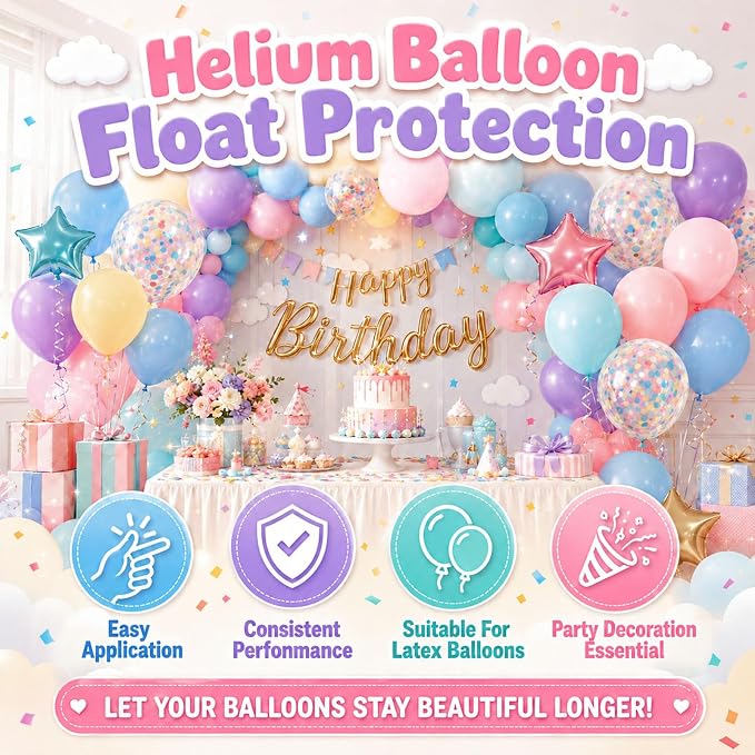 100ml High Float for Balloons, Helium Fluid Extends Float Time | Effective - Image 4