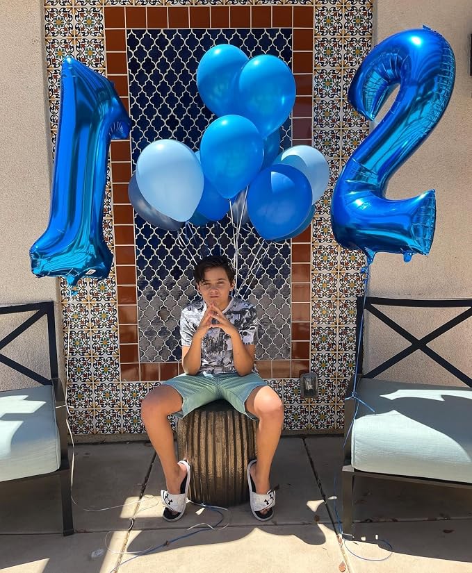 14 Balloon Numbers 40Inch for 14th Year Old Birthday Decorations, Dark Blue | - Image 2