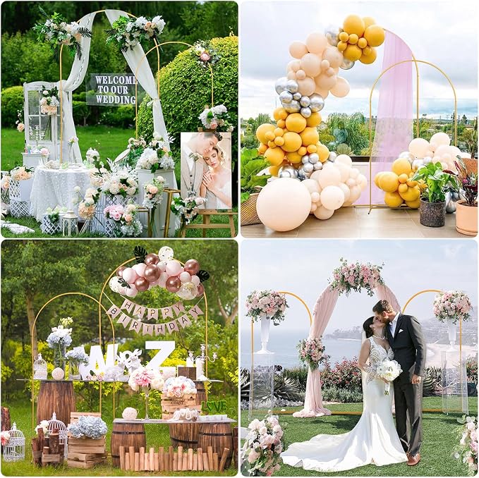 Wedding Arch Backdrop Stand Set of 2 - Image 5