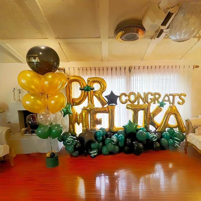 Custom Letters Balloon Gold, Large Helium Alphabet Name Balloon T Decor - Image 5
