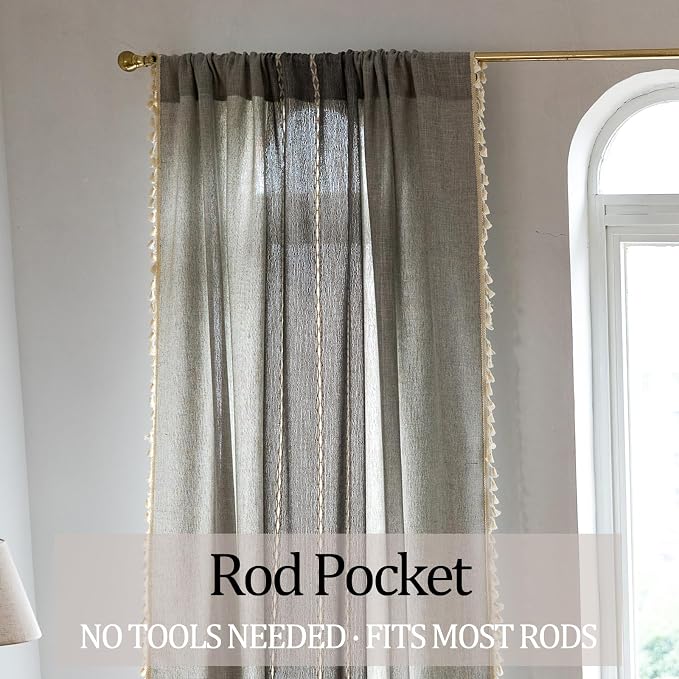 Sutuo Home Boho Curtains 108 inch - Image 5