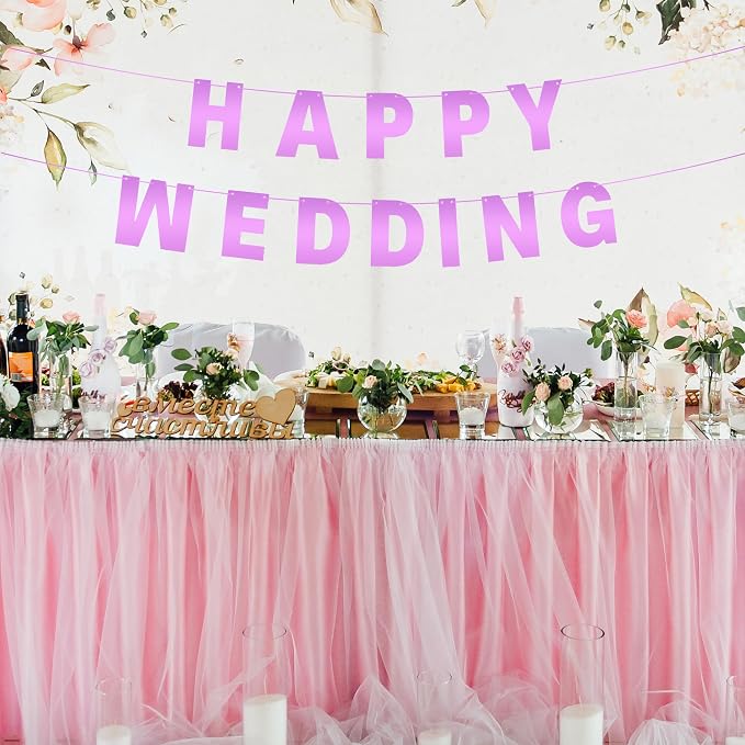 DIY Banner Kit with Letters Bright Pink Customizable Birthday Banners - Image 4