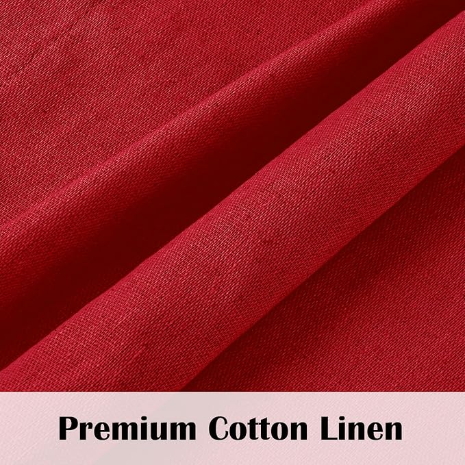 Farmhouse Cotton Linen Curtains - Image 4