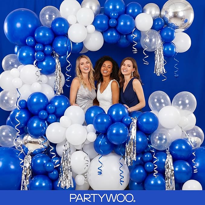 PartyWoo Royal Blue Balloons 140pcs Dark Blue Color 18 12 10 5 Inch | 18 12 10 - Image 5