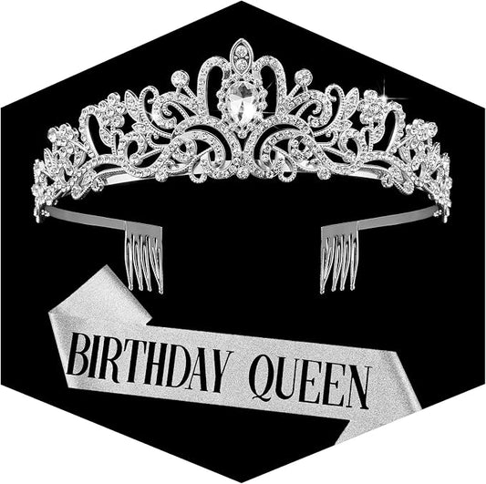 Fesciory Birthday Crown for Women, Adult Fit, Coming of Age Gifts & Halloween by Fesciory