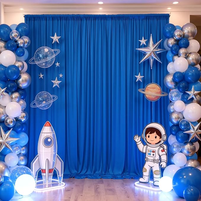 10ft×12ft Royal Blue Backdrop Curtain - Image 7