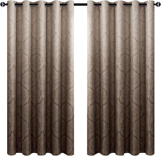 DWCN Brown Blackout Curtains for Living Room - Image 8