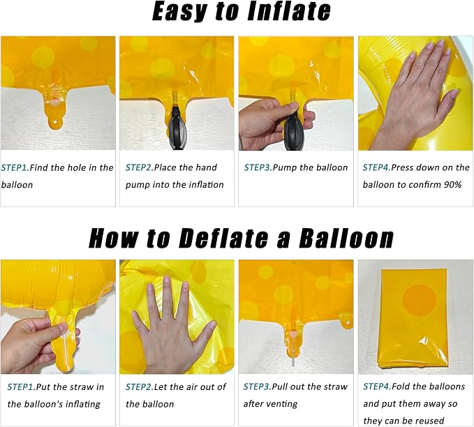 40in Yellow Polka Dot Number 0 Helium Foil Polyester Film Balloon Digital 0 | - Image 3