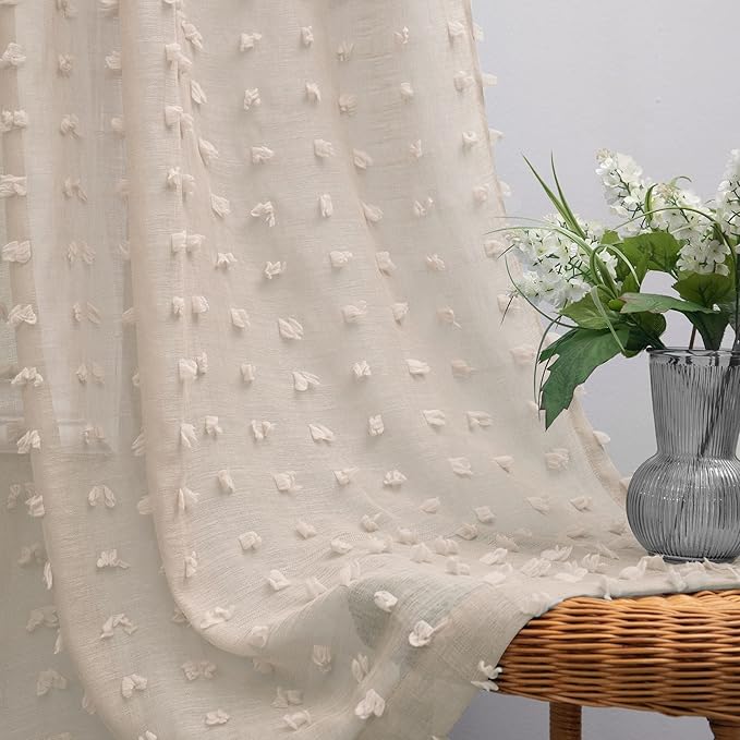 KOUFALL Tan Curtains 102 Inches Long by KOUFALL
