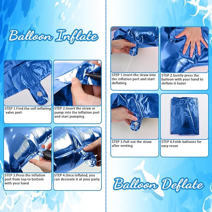 Navy Blue 3rd Birthday Balloon - Image 7