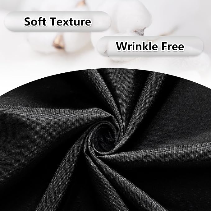 Black Backdrop Curtains for Parties - 10ft x 8ft Party Photo Background Curtain - Image 7