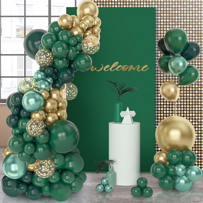 Amandir 153pcs Green and Gold Balloon Garland Arch Kit Different Sizes | 18 12 - Image 5