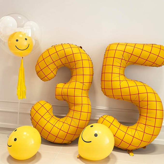 40 In Matte Yellow Number 0 Balloons Helium Foil Mylar Balloon Digital 0 | The - Image 5