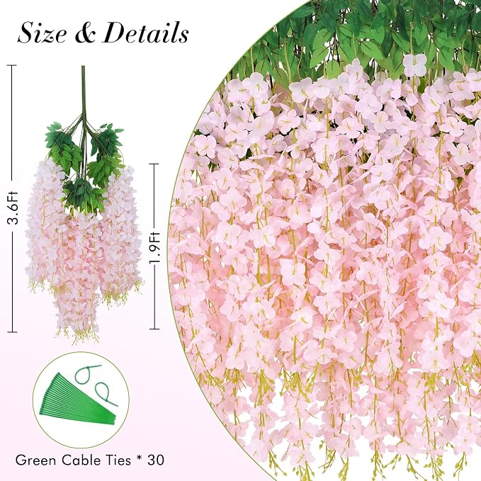 36 Pack Hanging Flowers - Image 4
