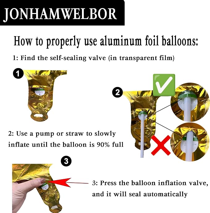 Jonhamwelbor 40 Inch Laser Gold 21 Balloon Number Foil Mylar Giant Balloon - Image 3