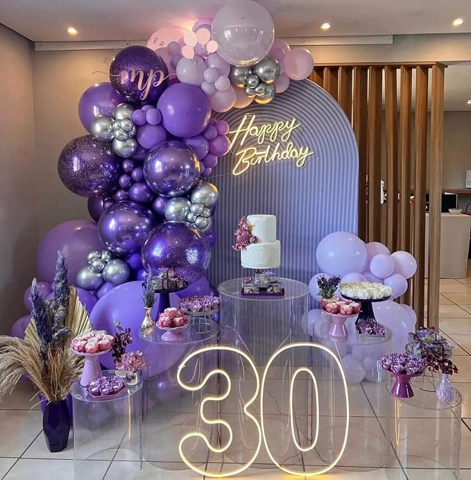 18 Inch Purple Balloons, Baby Shower, Birthday Party and Event Decoration - Image 5