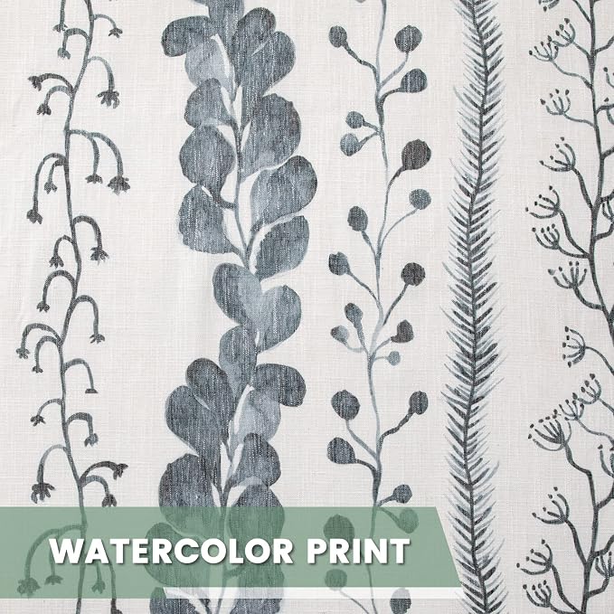 Curtains 63 Inches Long Boho Linen Style Curtains - Image 5