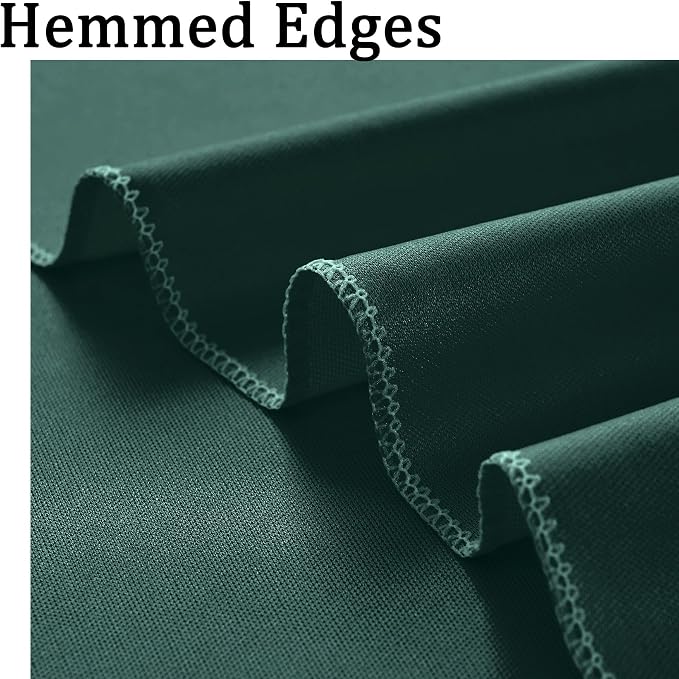 40ft x 10ft Wrinkle Free Hunter Green Backdrop Curtains - Image 4