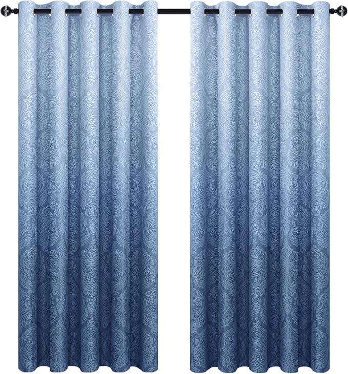DWCN Ombre Blackout Curtains for Bedroom - Image 9