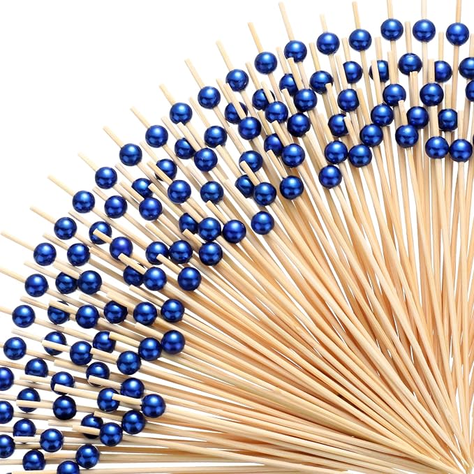 Reallnaive 300 Pcs Cocktail Pick Pearl Fancy Toothpick by Unknown
