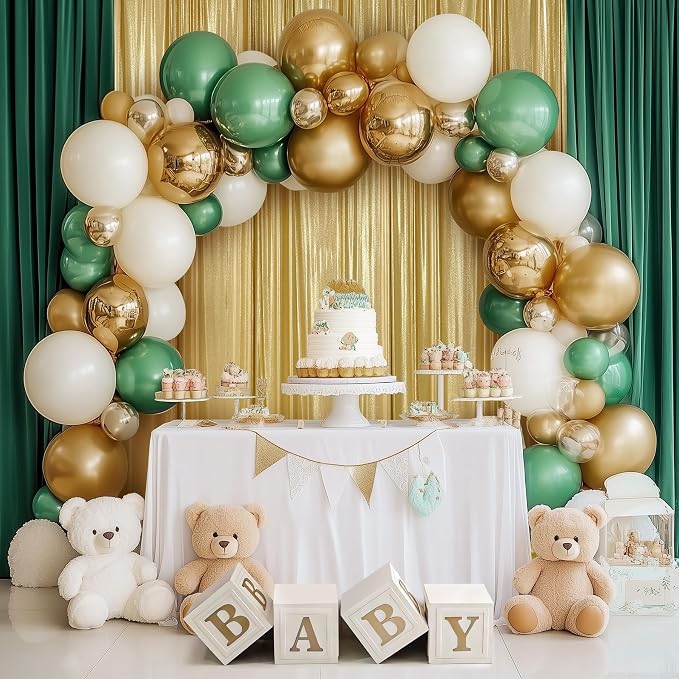 Outpain 10x10ft Gold Sequin Backdrop Curtains, Wrinkle Free Glitter Backdrop - Image 5