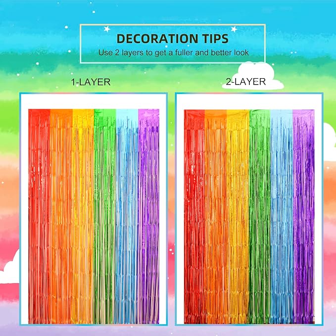 Rainbow Party Decorations, Pride Decorations, Photobooth Prop - Image 7