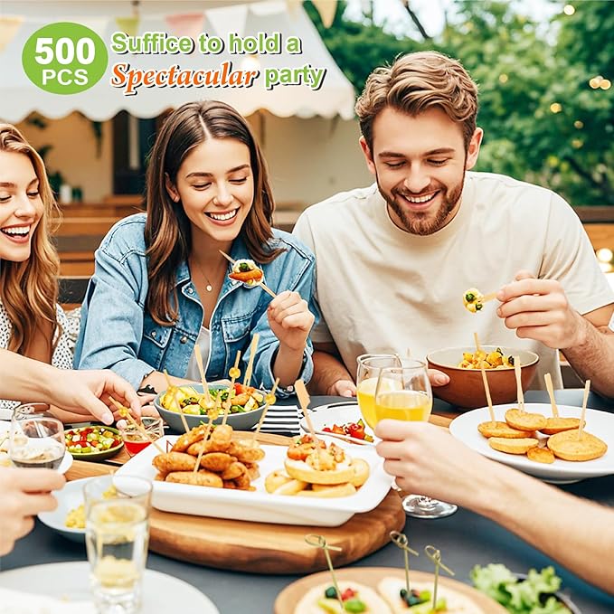 2000PCS Cocktail Picks Kit, 4 Styles Fancy Toothpicks - Image 3
