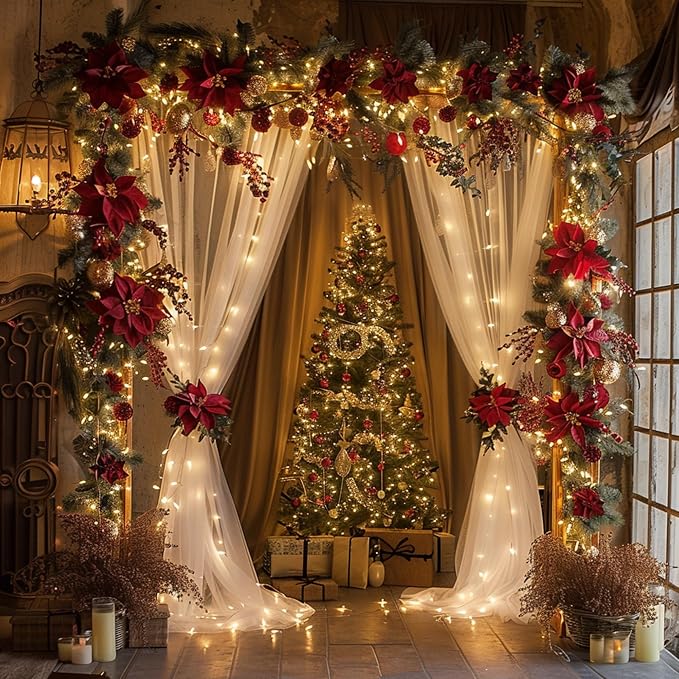 Fomcet Tulle Backdrop Curtains - Image 6