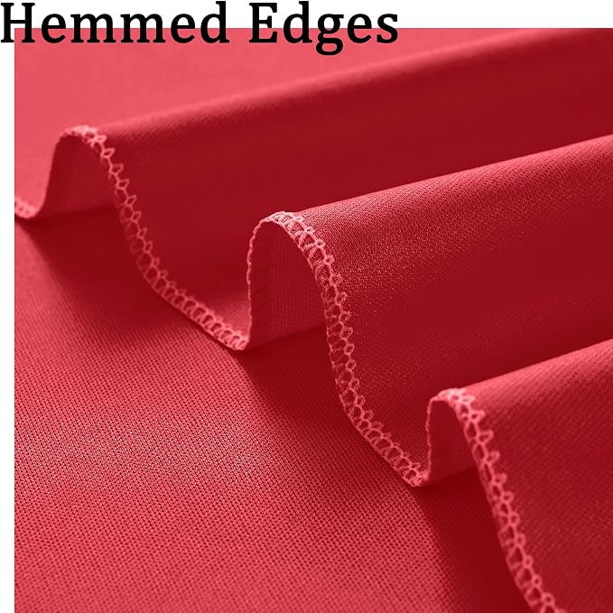 Wrinkle Free Red Backdrop Curtains - Image 4